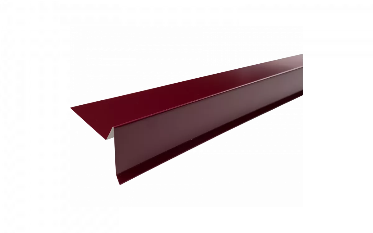 Планка торцевая полиэстер RAL 3005 красная, шт.