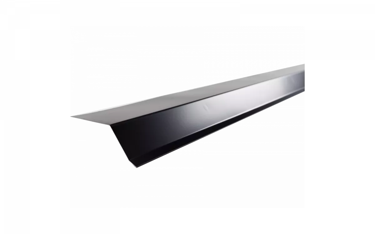 Планка карнизная полиэстер RAL 9005 черная, шт.