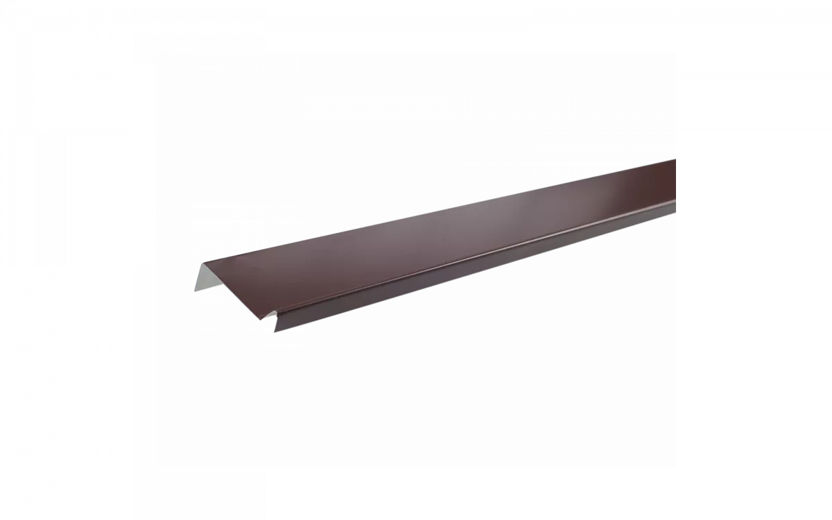 Планка примыкания полиэстер RAL 8017 коричневая, шт.