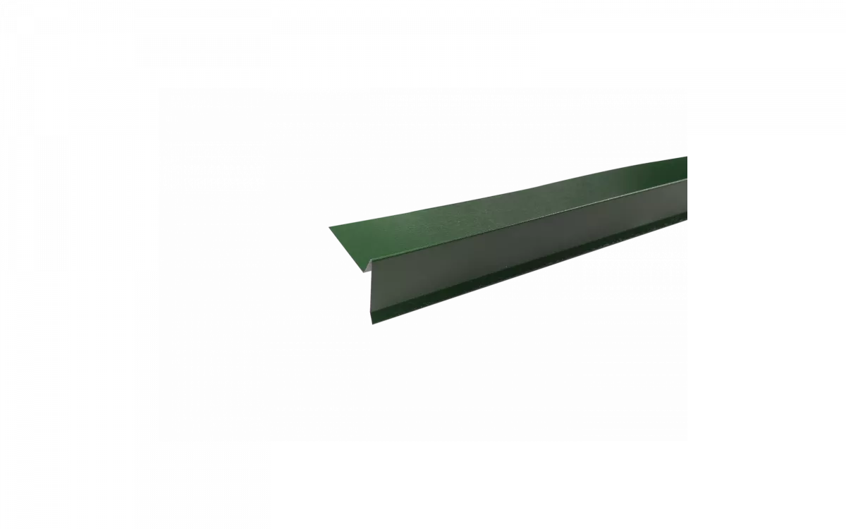 Планка торцевая пластизол RAL 6007 зеленая, шт.