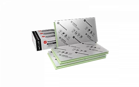 Плиты теплоизоляционные ТехноНИКОЛЬ LOGICPIR Балкон Ф/Ф Г1 L-1190х590х40