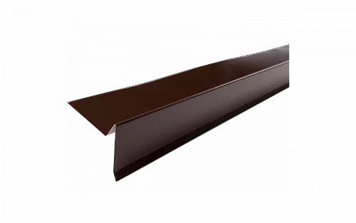 Планка торцевая полиэстер RAL 8017 коричневая, шт.