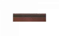 ТЕХНОНИКОЛЬ Гибкая черепица, коньково-карнизная, Рубин 4К4Е21-0449RUS