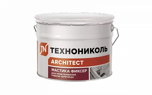 Мастика для гибкой черепицы ТЕХНОНИКОЛЬ №23 (Фиксер), ведро 12 кг