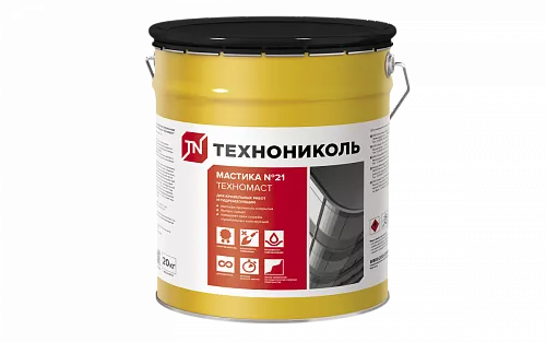 Мастика кровельная ТЕХНОНИКОЛЬ №21 (Техномаст), ведро 20 кг