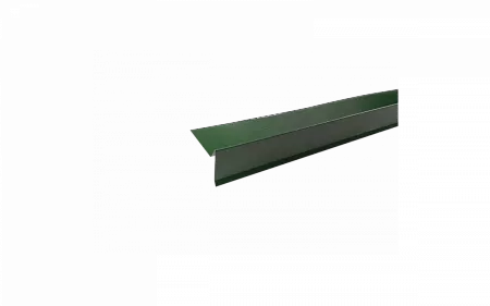 Планка торцевая пластизол RAL 6007 зеленая, шт.