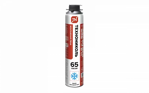 Пена монтажная профессиональная ТЕХНОНИКОЛЬ 65 CONSTANT зимняя, 12*990 гр.