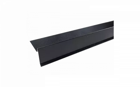 Планка торцевая пластизол RAL 9005 черная, шт.